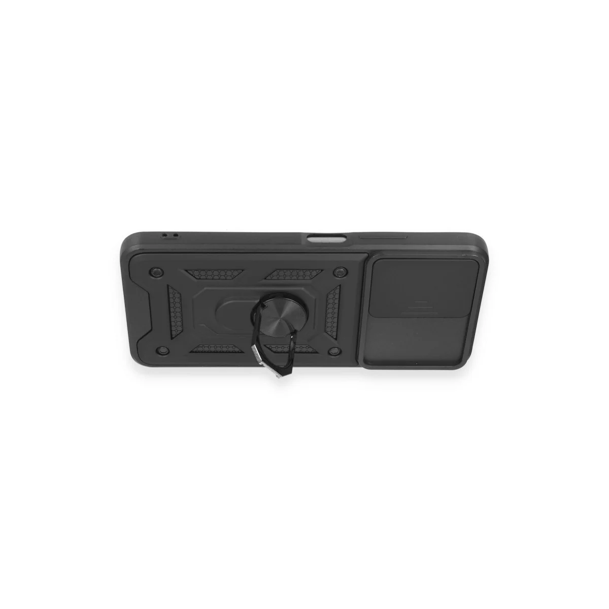 Northcity Note 12 5G Silikon Kılıf - Pars Lens Korumalı Siyah (Maksimum Koruma)