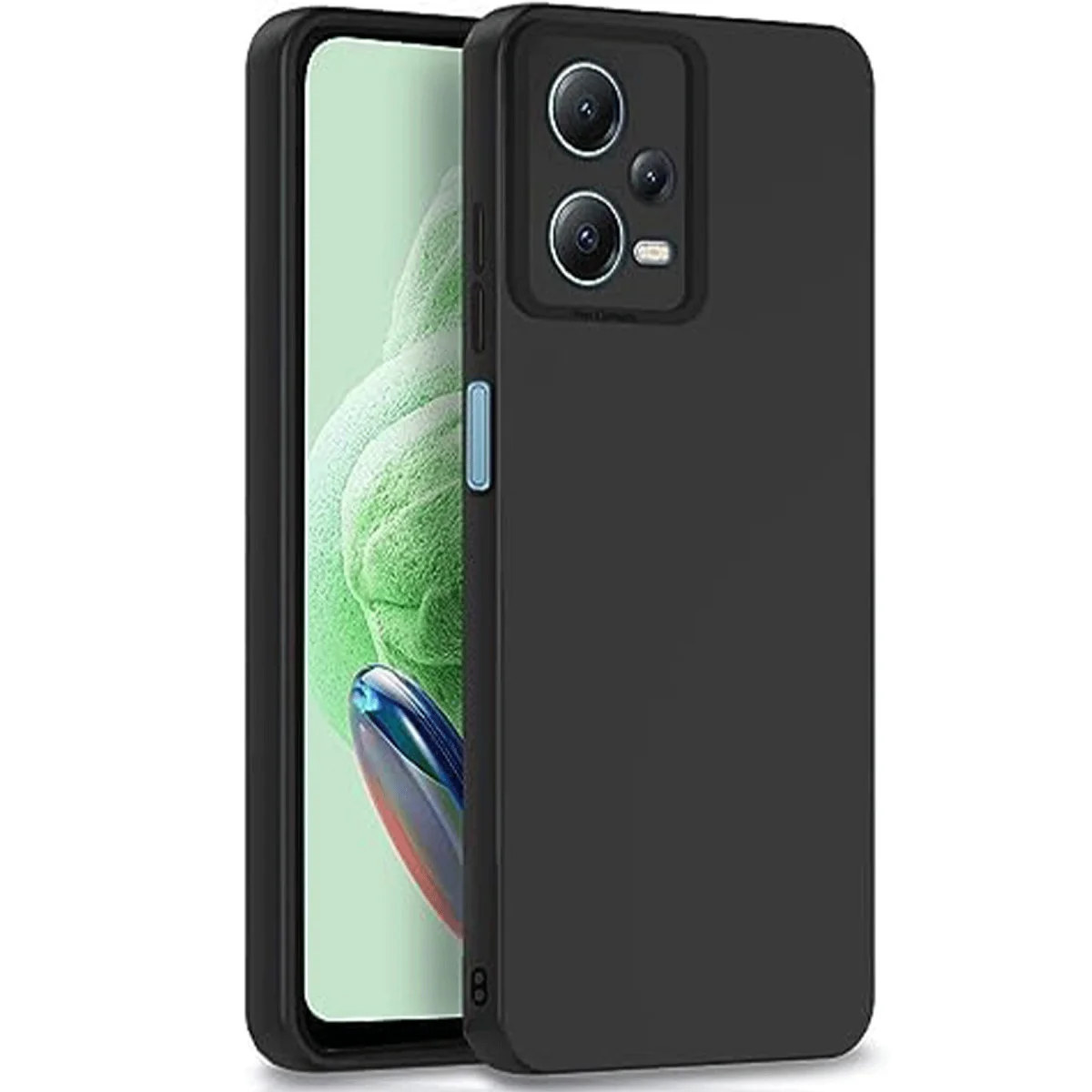 Northcity Note 12 Pro 5G İçi Kadifeli Nano Silikon Kılıf - Siyah
