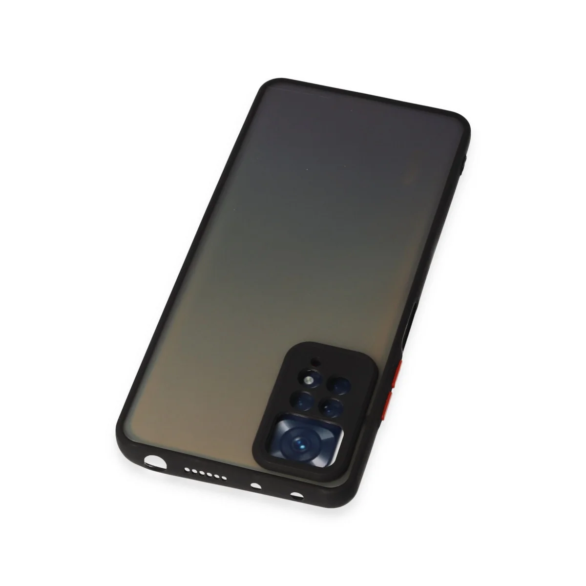 Northcity Note 12 Pro 4G Montreal Silikon Kılıf - Siyah, Kamera Korumalı, Darbe Emici