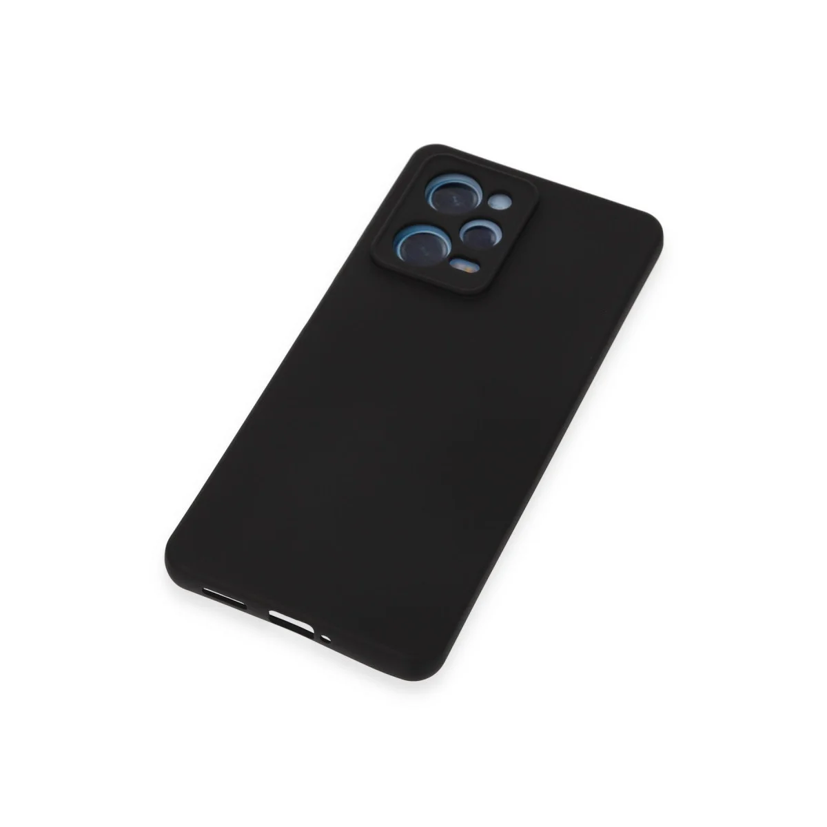 Northcity Note 12 Pro 5G İçi Kadifeli Nano Silikon Kılıf - Siyah