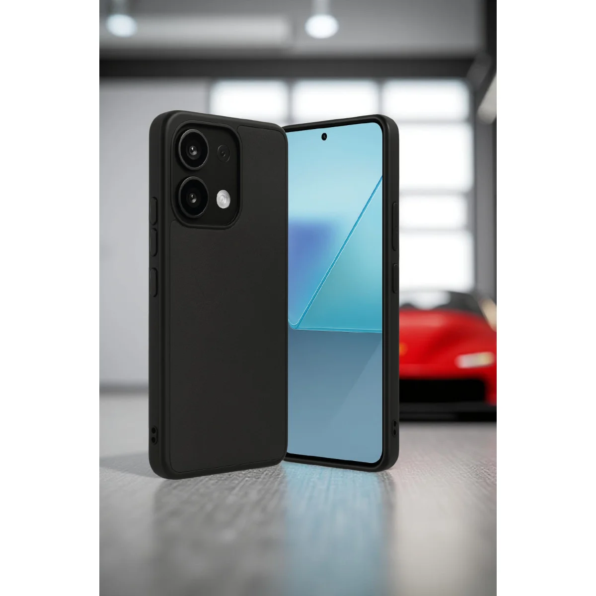 Northcity Note 13 4G Aras Deri Kapak Siyah - Premium Koruma ve Şıklık
