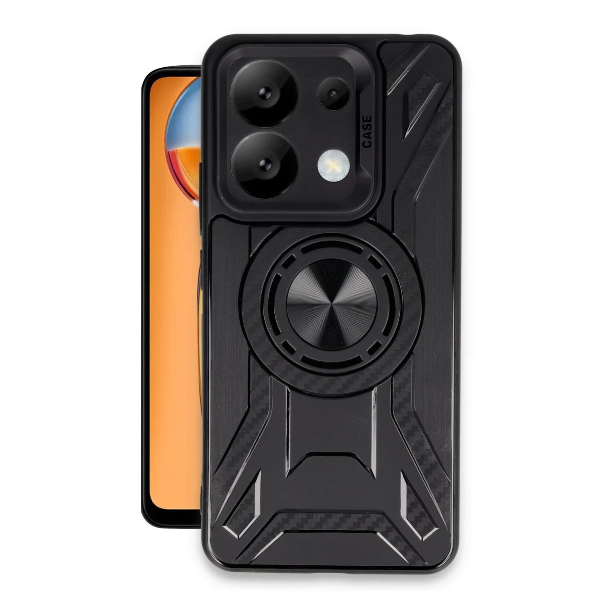 Northcity Note 13 Pro 5G Kılıf Lincoln Silikon Siyah - Elden Kaymaz ve Şok Emici Koruma Kılıfı