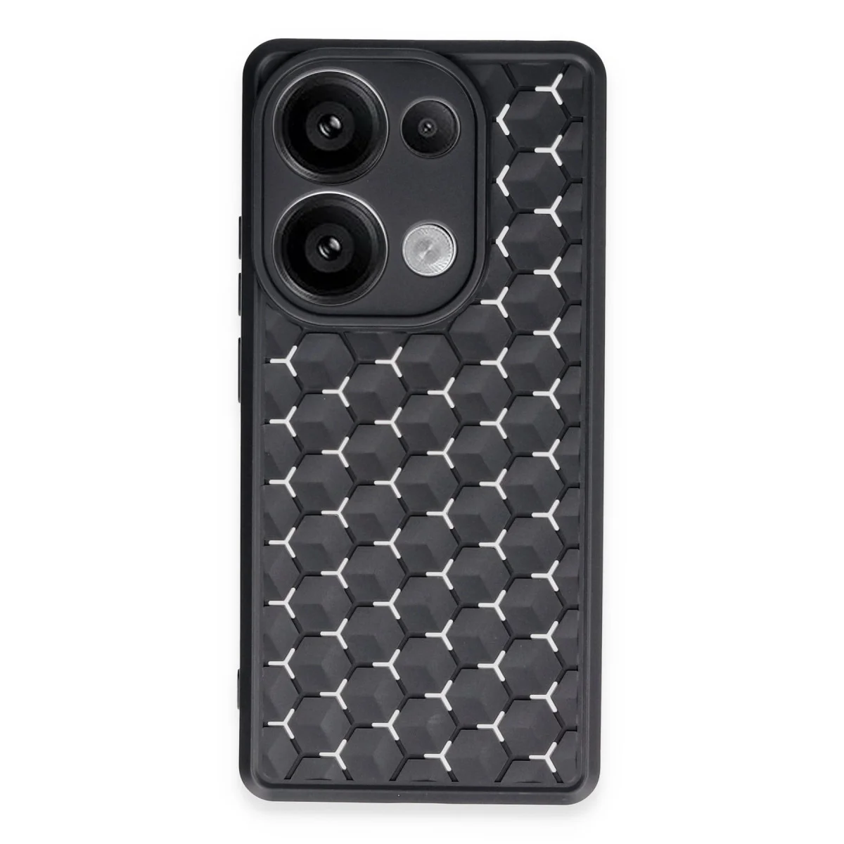 Northcity Note 13 Pro 5G Kılıf - Petek Silikon Kapak (Siyah) - Güvenli ve Şık Koruma
