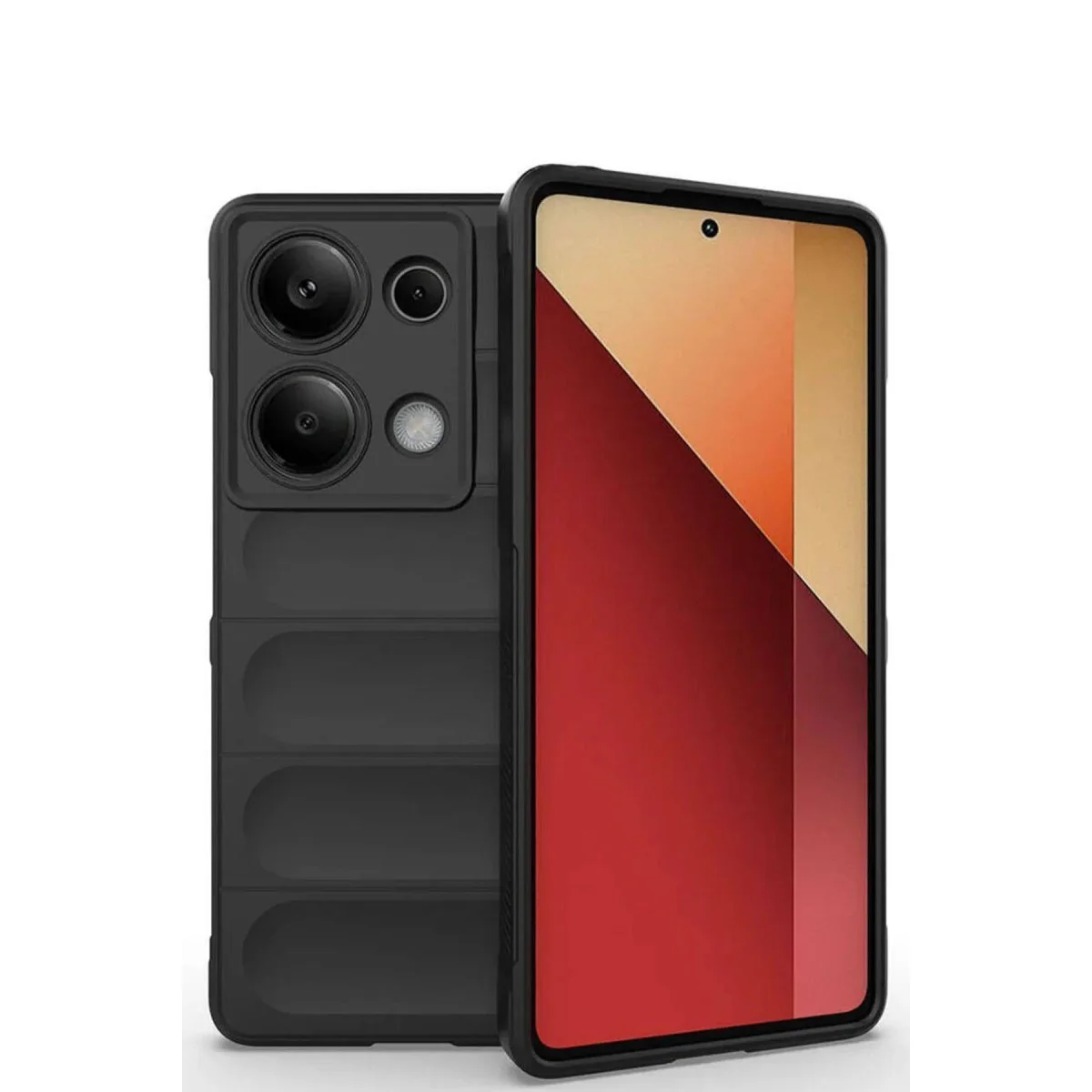 Northcity Note 13 Pro 4G Optimum Silikon Kılıf - Siyah, Pürüzsüz ve Çizilmelere Karşı Maksimum Koruma