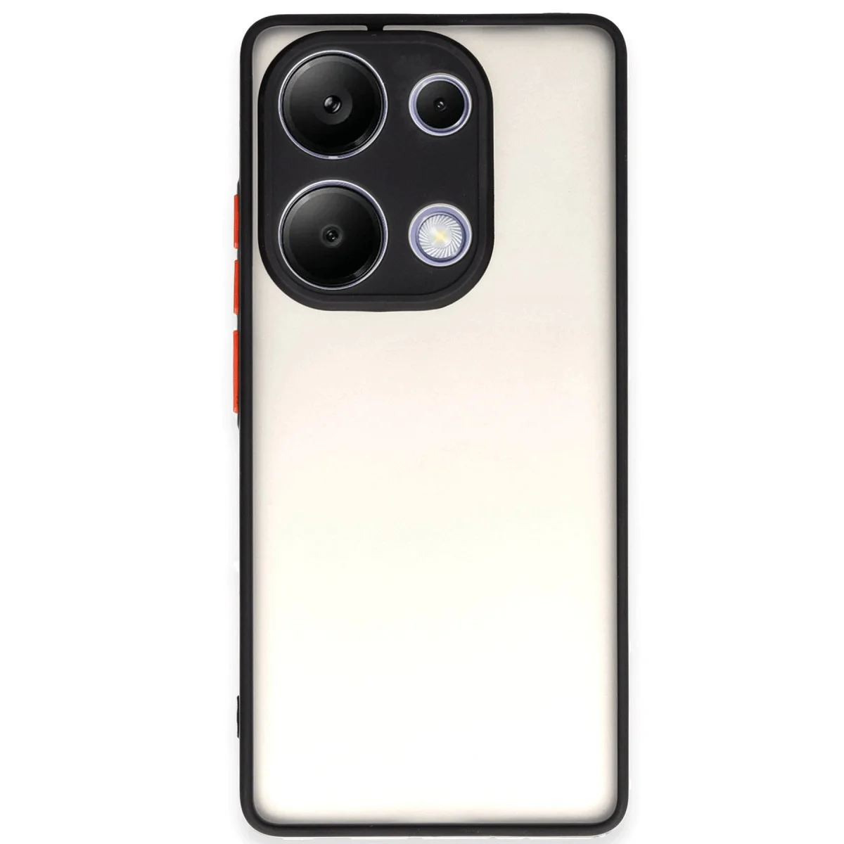 Northcity Note 13 Pro 4G Kılıf Montreal Silikon Kapak Siyah - Yüksek Koruma ve Kamera Korumalı Tasarım