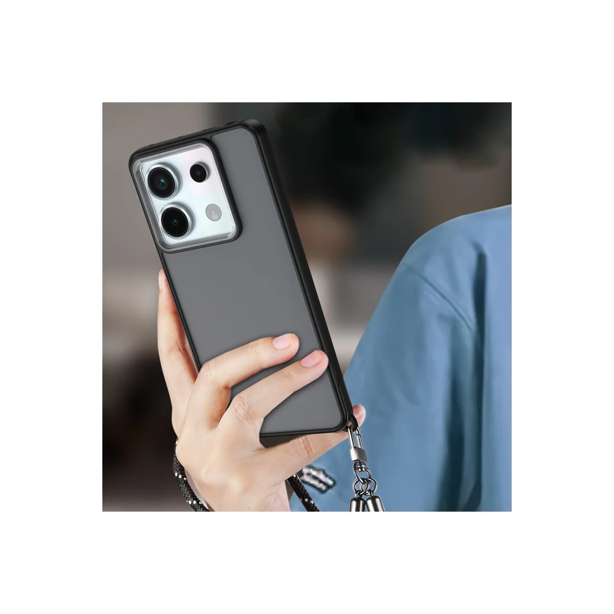 Northcity Note 13 Pro 5G Elegant Kılıf Siyah - TPU/PC Yüksek Kaliteli Koruma ve Şıklık