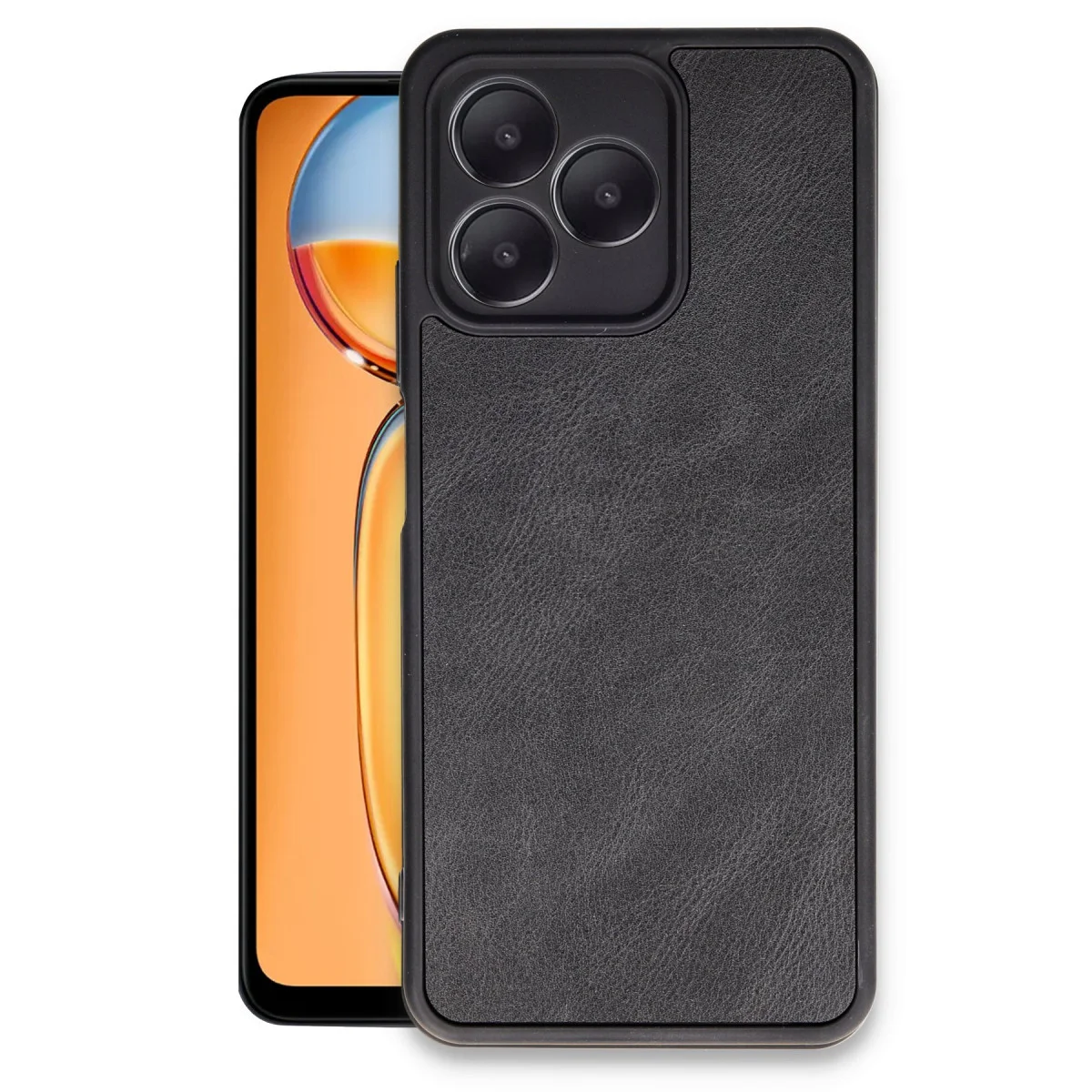 Northcity Note 50 4G Aras Deri Kapak - Siyah: Premium Deri Dokusu ile 360° Güvenli Koruma