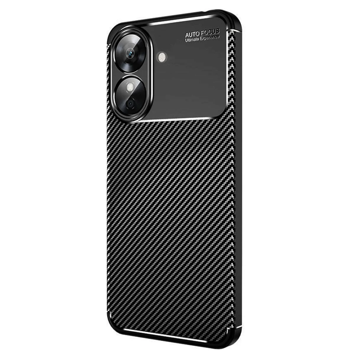 Northcity Note 60 Auto Focus Karbon Kılıf Siyah - Parmak İzi Önleyici ve Dayanıklı Koruma