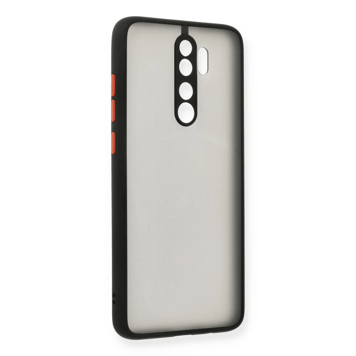 Northcity Note 8 Pro Kılıf Montreal Silikon Kapak - Siyah Kamera Korumalı & Darbe Emici