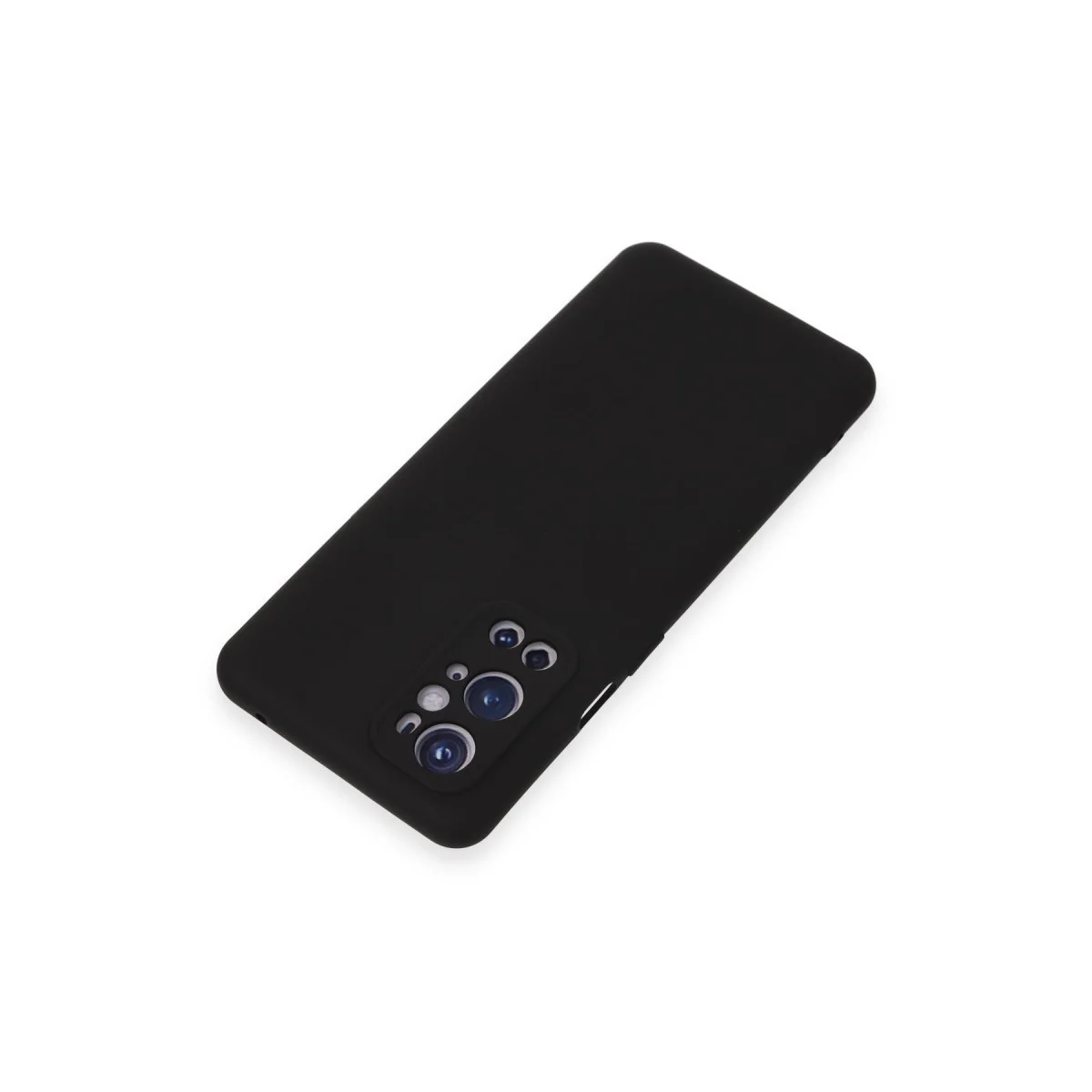 Northcity One Plus 9 Pro Nano İçi Kadife Silikon Kılıf - Siyah Ultra Şık ve Güvenli Koruma