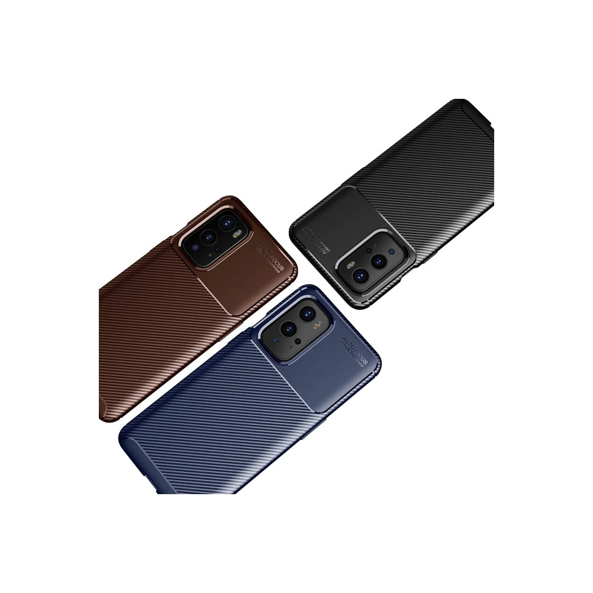 Northcity OnePlus 9 Pro Karbon Fiber Kılıf - Siyah Auto Focus Serisi