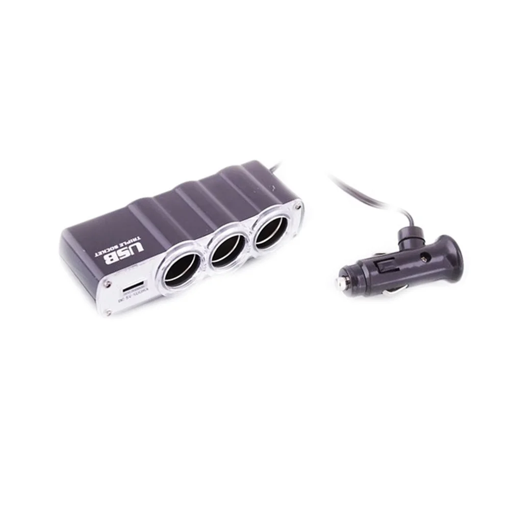 Northcity Oto Çakmaklık Çoklayıcı 3'lü Soket + USB Şarj Cihazı ON