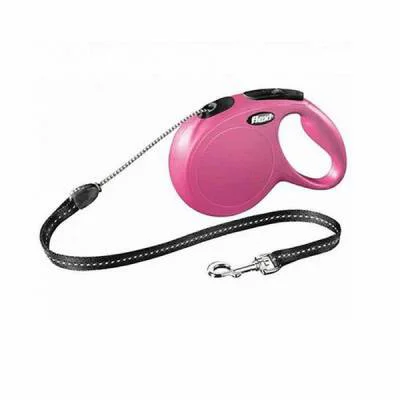 Northcity Otomatik İp Köpek Gezdirme Tasması Small 5 Mt Pembe - G