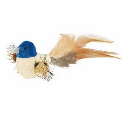 Northcity Peluş Tüylü Kuş Kedi Oyuncağı 8 Cm - Eğlenceli Tımar