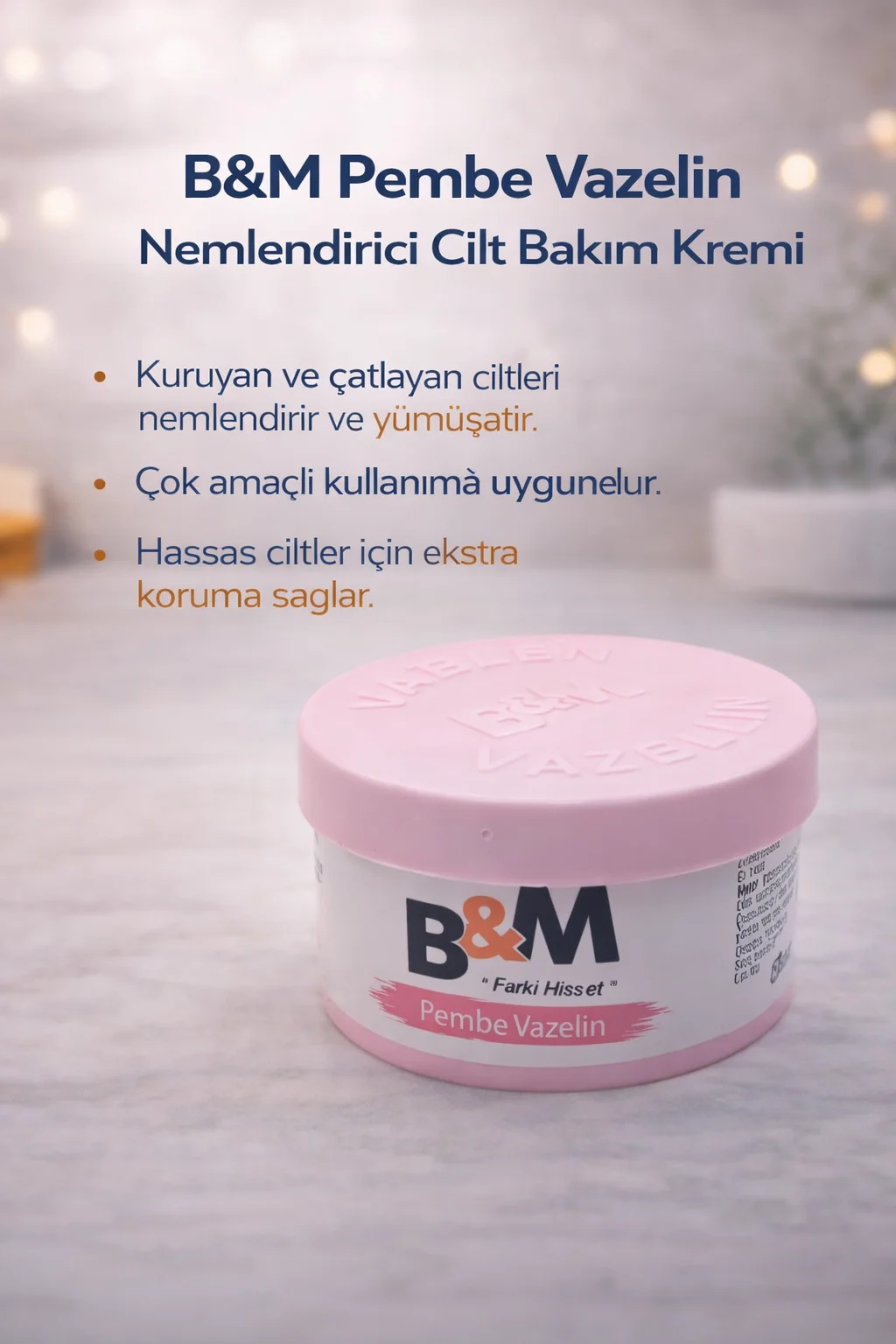 Northcity Pembe Vazelin Nemlendirici Kremi - Çok Amaçlı Cilt Bakı