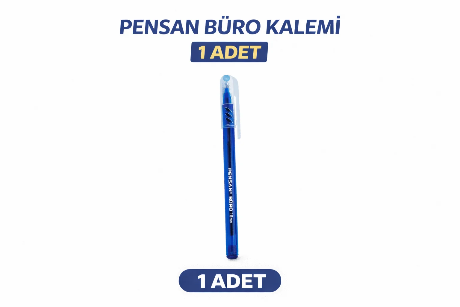 Pensan Büro Tükenmez Kalem 1.0 mm Mavi - Ofis ve Okul İçin Ekonomik Çözüm