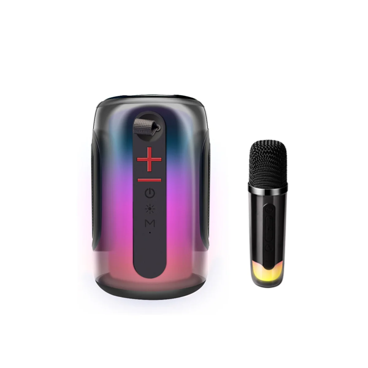 Northcity Pluse 8 RGB Kablosuz Hoparlör Siyah - Bluetooth 5.0 ve Karaoke Özellikli