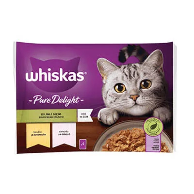 Northcity Pouch Pure Delight - Jöle İçinde Tavuklu ve Somonlu Yetişkin Kedi Maması 4x85 Gr