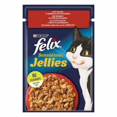 Northcity Pouch Sensation Jellies Sığır Etli ve Domatesli Yetişkin Kedi Konservesi 85 Gr - Lezzetli ve Besleyici Seçenek