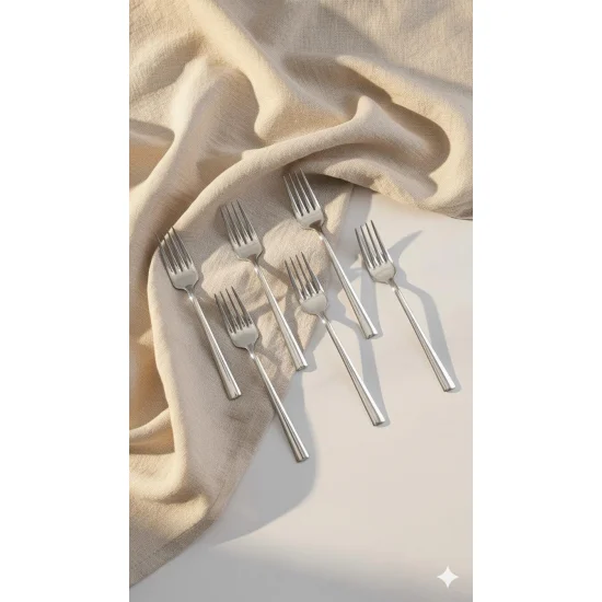 Northcity Premium 6'lı Paslanmaz Çelik Yemek Çatal Seti - Sofranı