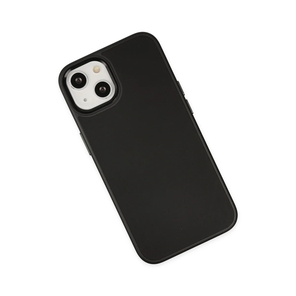 Northcity Premium Asya Deri Silikon Kılıf - iPhone 14 Plus Siyah (8 Renk Seçeneği)