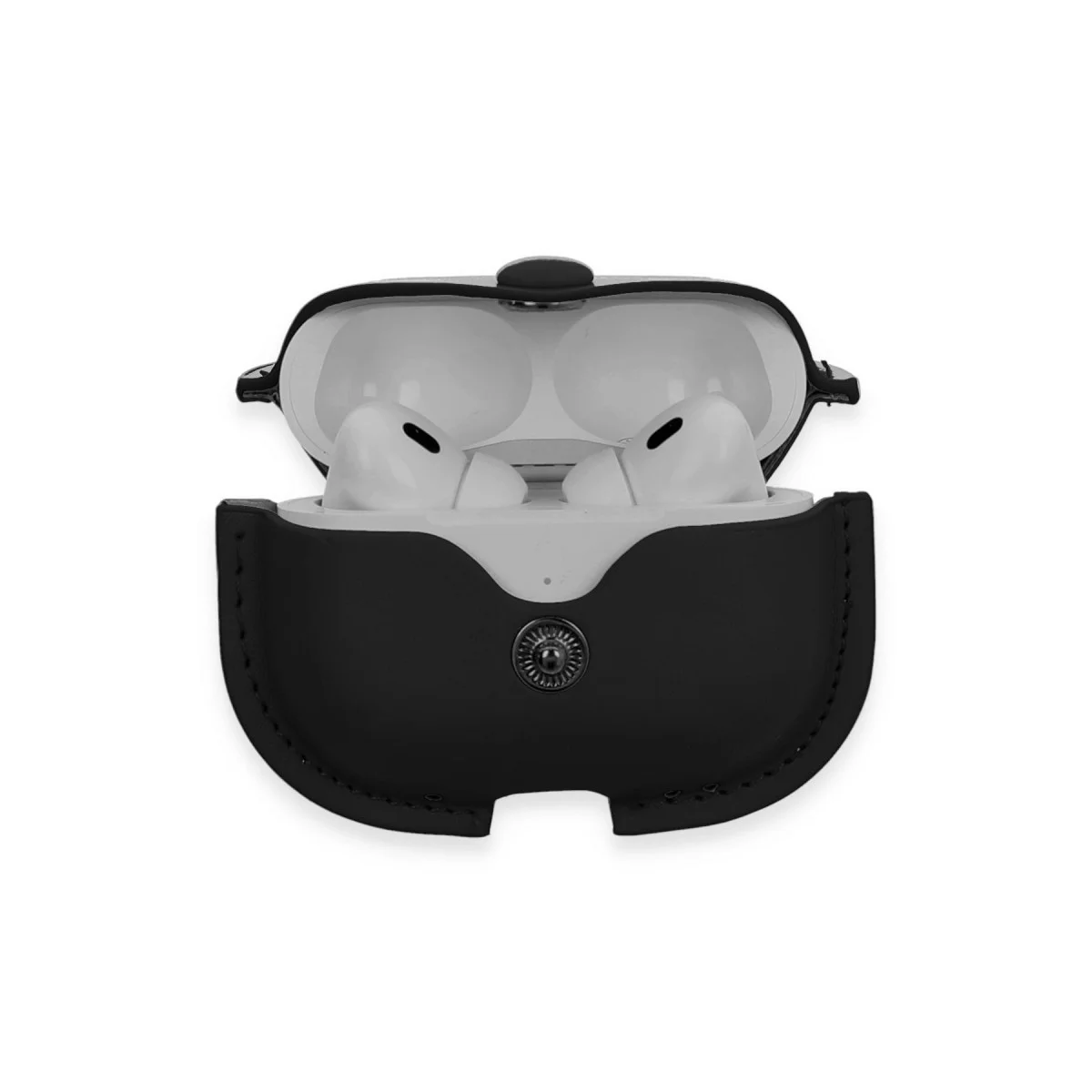 Northcity Premium Deri Kılıf Siyah - Airpods Pro 2 (2. Nesil) Çanta