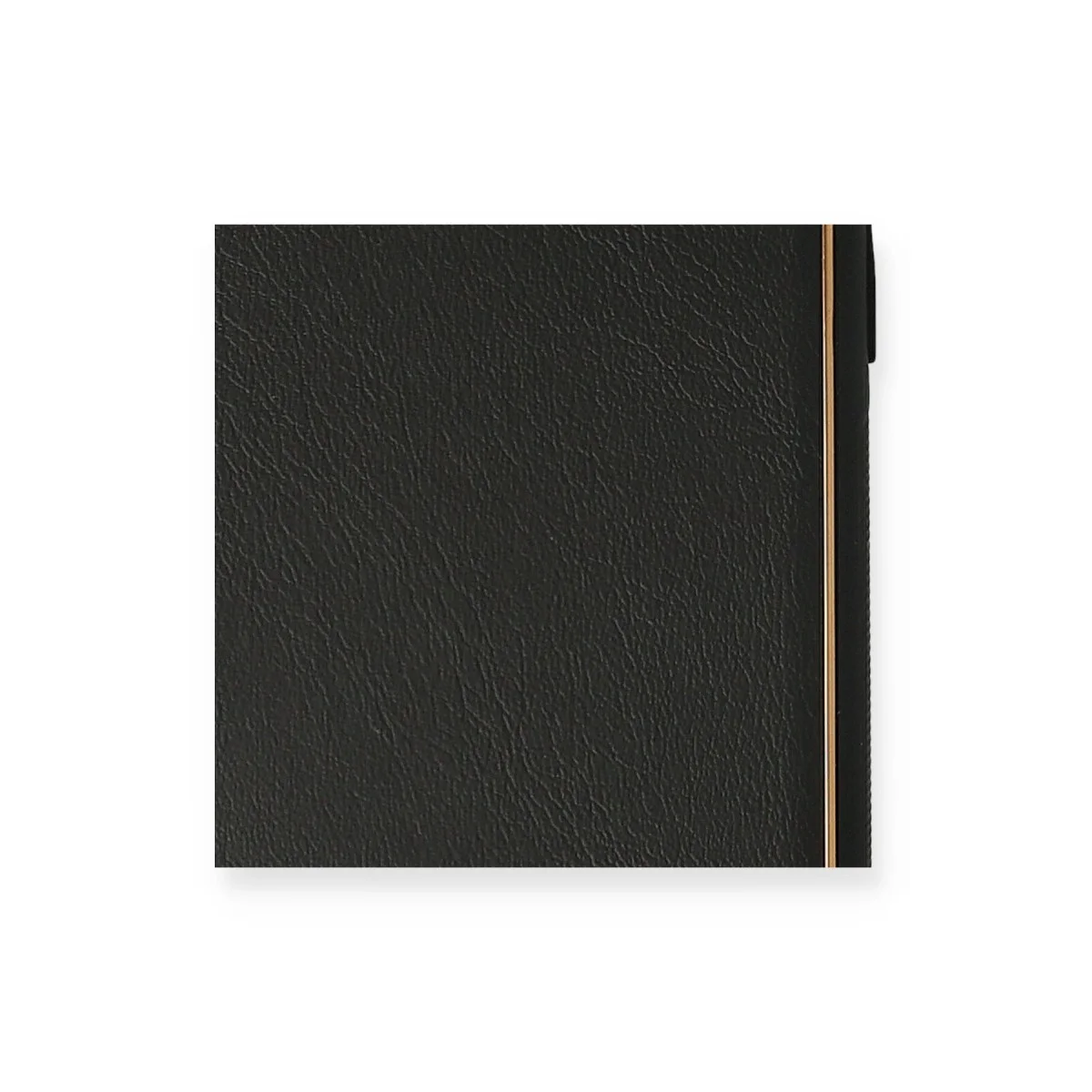 Northcity Premium iPhone 7 Deri Görünümlü Silikon Kılıf - Siyah (Coco Leather)