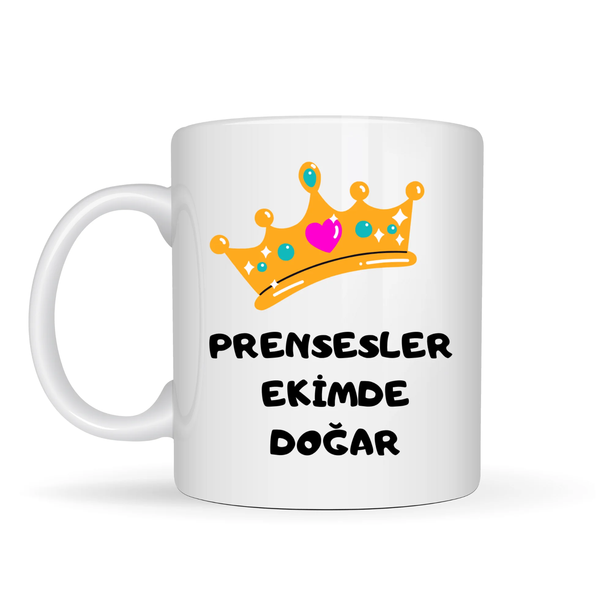 Northcity Prensesler Ekimde Doğar Yazılı Kupa Model 254 - Ekim Do