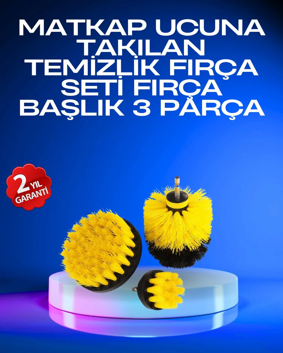 Northcity Profesyonel Matkap Ucu Temizlik Fırçası 3’lü Set - Zorl