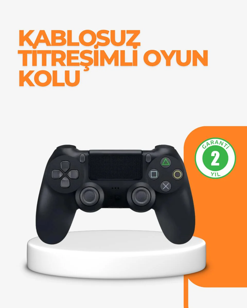 Northcity PS4 Uyumlu Kablosuz Oyun Kolu - Titreşimli Şarjlı ve Er