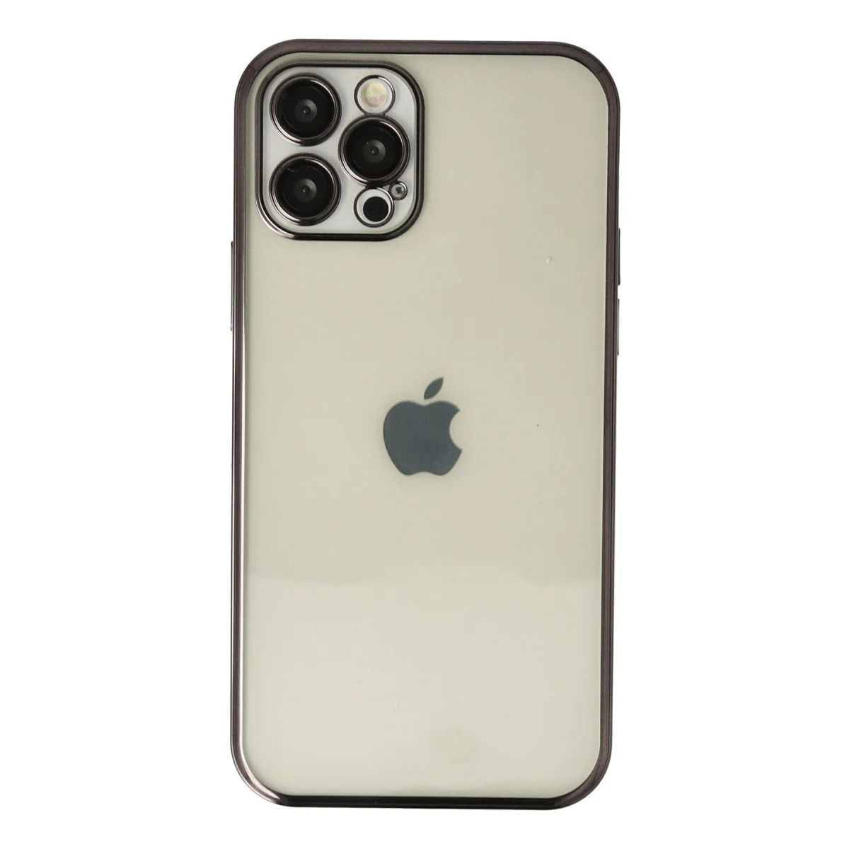 Northcity Razer Lensli Silikon Kılıf - iPhone 12 Pro Siyah ve Estetik Koruma
