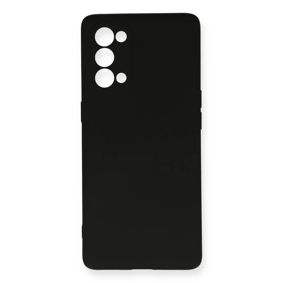 Northcity Reno 5 Pro Nano İçi Kadife Silikon Kılıf - Siyah (En İyi Koruma ve Estetik)