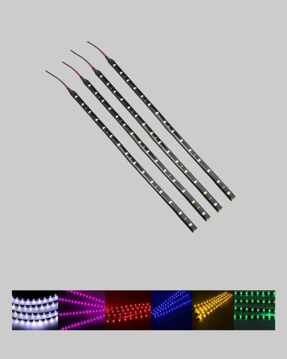 RGB LED Meteor Işık Şerit Seti 10 Çubuklu Dış İç Mekan Süsleme Işığı - Parlak ve Enerji Tasarruflu