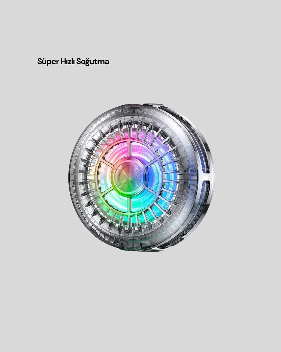 Northcity RGB LED Telefon Soğutucu Fan - Oyuncular İçin Yüksek Hı