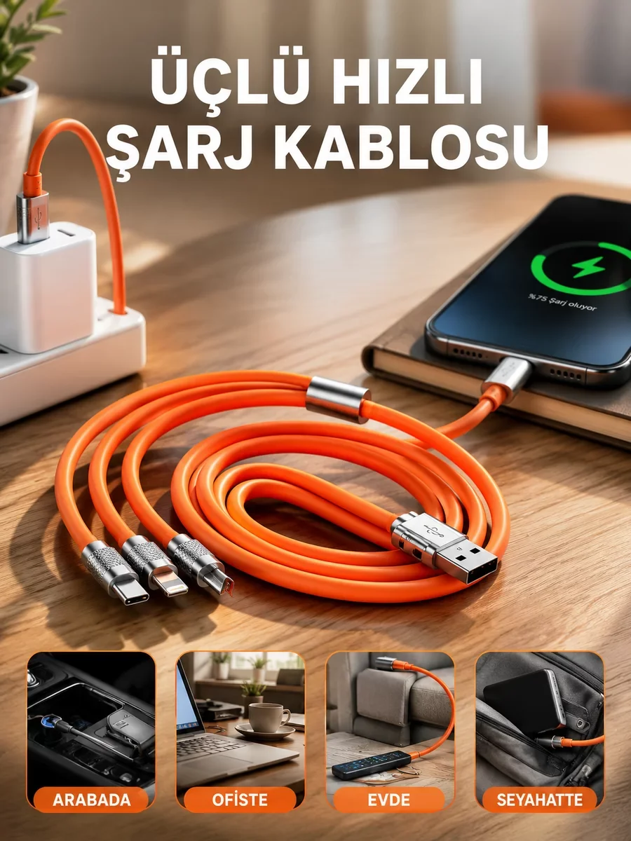 S-219 Şarj Kablosu - Yüksek Performanslı, Uzun Ömürlü ve 1 Yıllık Garantili Güvenli Çözüm