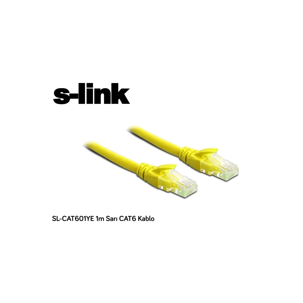 Northcity S-Link CAT6 Ethernet Kablosu 1m Sarı (SL-CAT601YE) - 10