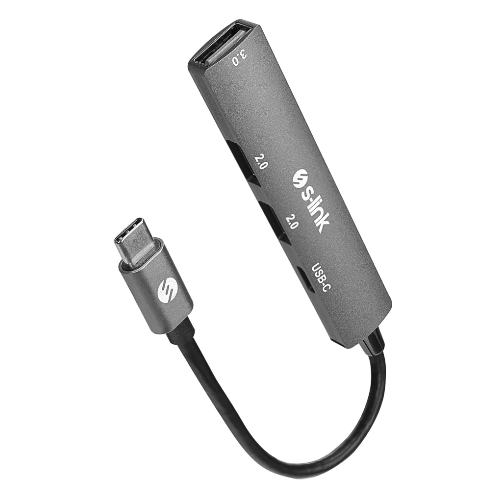 S-LINK SWV-USBC023 Metal USB HUB - Type-C, USB 3.0 ve 2xUSB 2.0 Genişletici