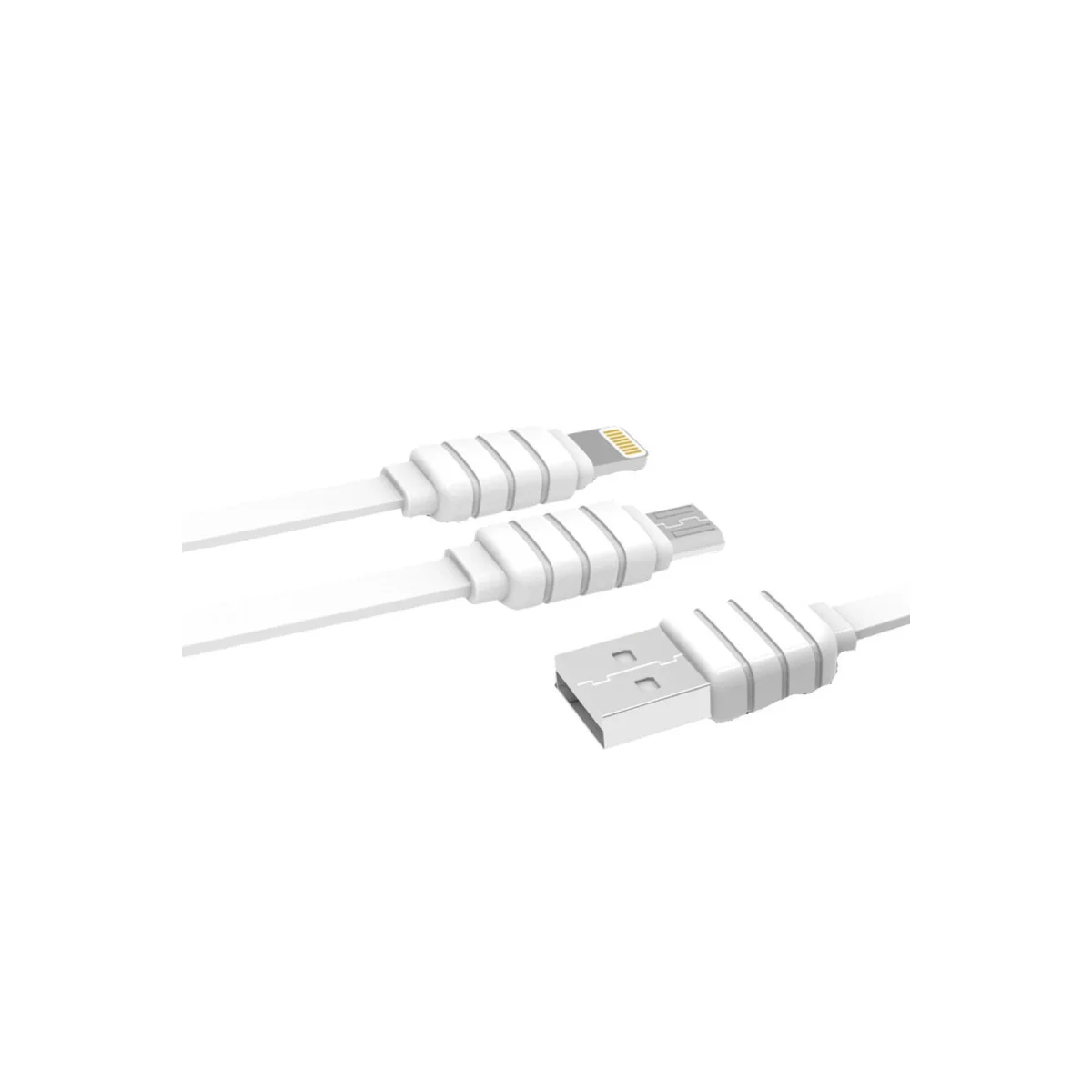 Northcity S56 2in1 Lightning-Micro USB Kablo 1.2M - Hızlı Şarj ve Çift Port Çözümü