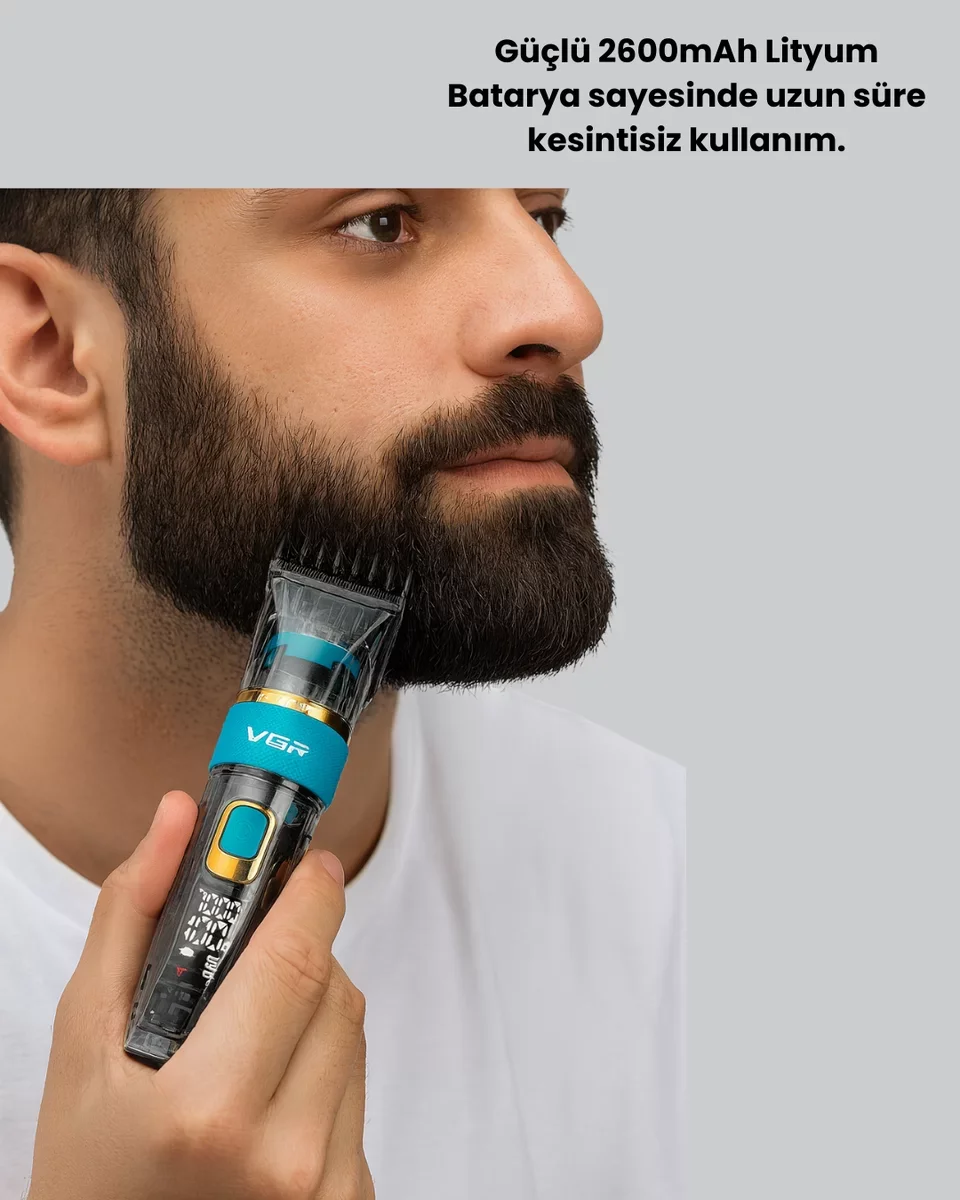 Northcity Saç ve Sakal Kesme Makinesi LED Ekranlı Profesyonel 5 A