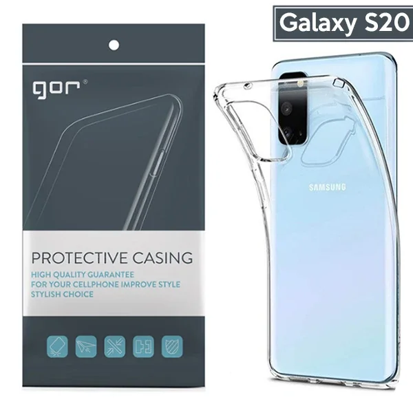 Samsung Galaxy S20 Kamera Korumalı Ultra Ince Silikon Kılıf - Şeffaf Zırh