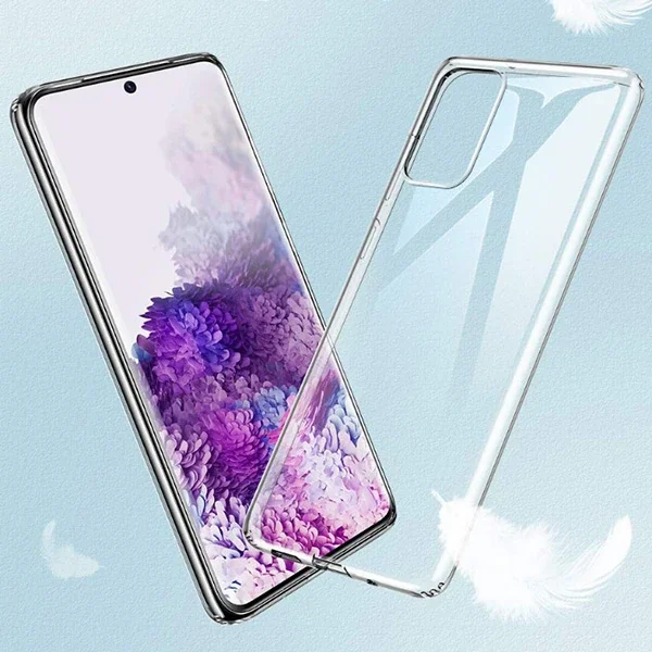 Samsung Galaxy S20 Kamera Korumalı Ultra Ince Silikon Kılıf - Şeffaf Zırh