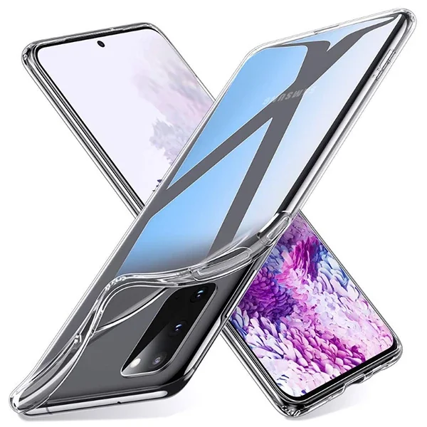 Samsung Galaxy S20 Kamera Korumalı Ultra Ince Silikon Kılıf - Şeffaf Zırh