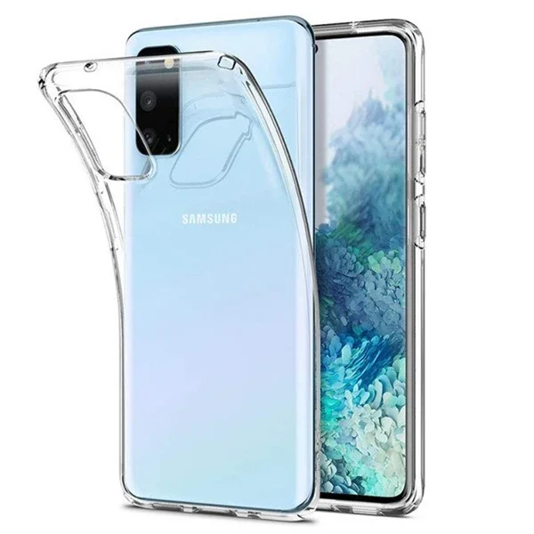Samsung Galaxy S20 Kamera Korumalı Ultra Ince Silikon Kılıf - Şeffaf Zırh