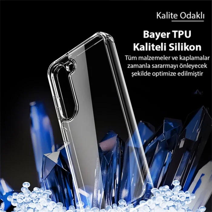 Samsung Galaxy S23 Plus Darbeye Dayanıklı Şeffaf Kılıf - Şok Absorblu Magsafe Uyumlu Silikon Case