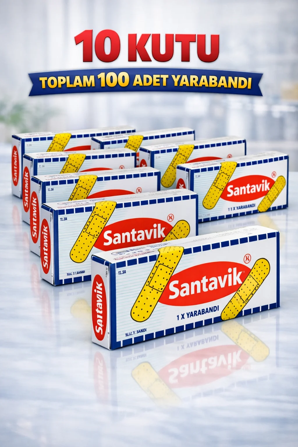Northcity Santavik İlk Yardım Bandı Yara Bandı 10lu Paket - Ekono