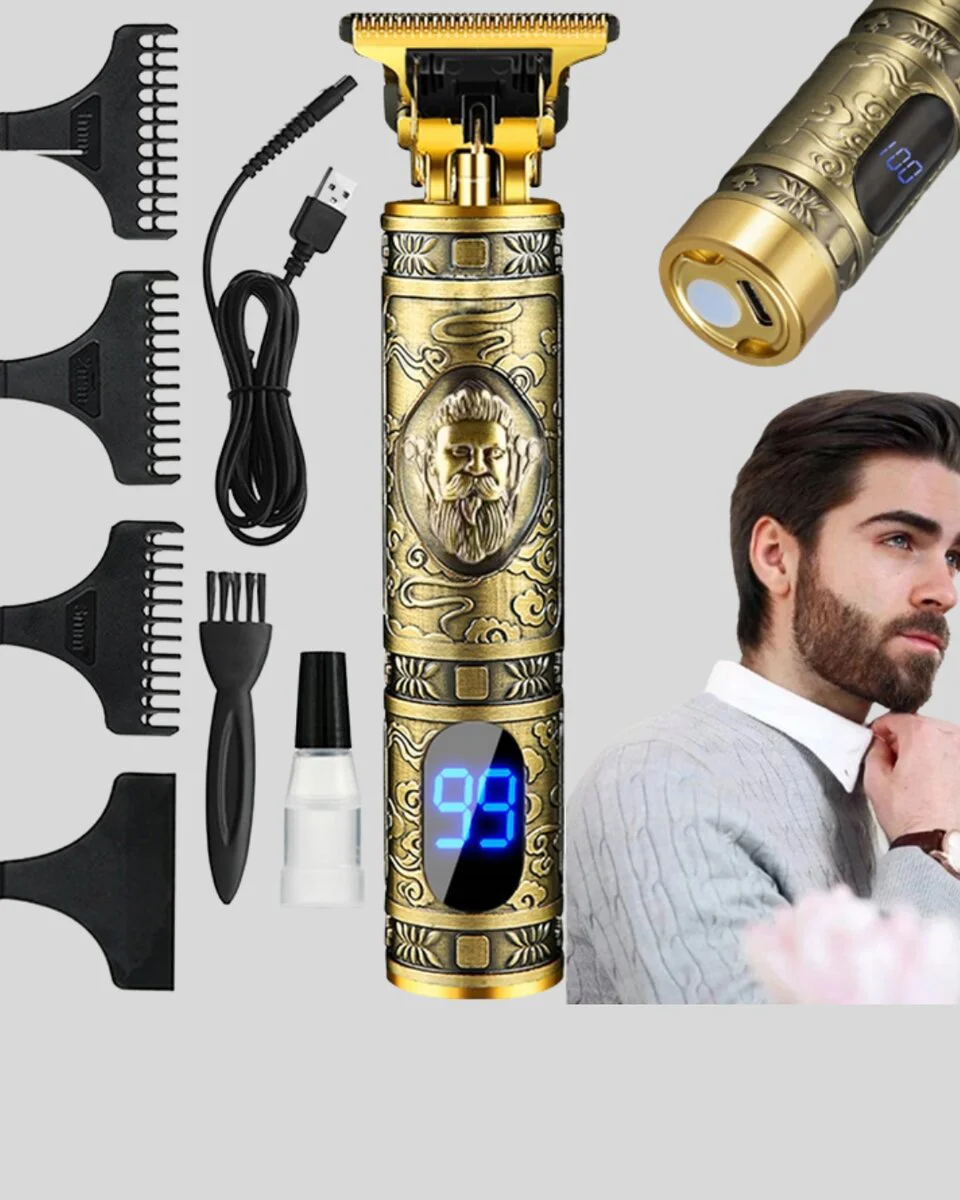 Şarjlı Kablosuz Tıraş Makinesi – 1800 mAh Batarya ile Uzun Pil Ömrü ve Sessiz Motor