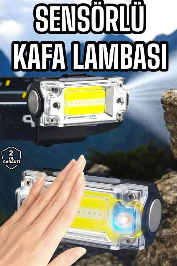 Northcity Şarjlı Kafa Feneri - Suya Dayanıklı, Ayarlanabilir Kamp