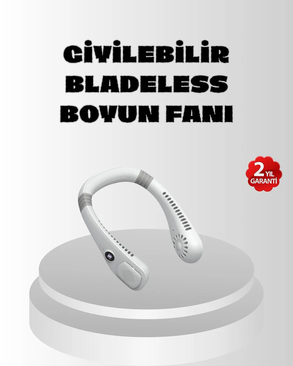 Sessiz Taşınabilir Boyun Fanı: USB Şarjlı ve 5 Hızlı Mod ile Yaz Ateşini Yönetin