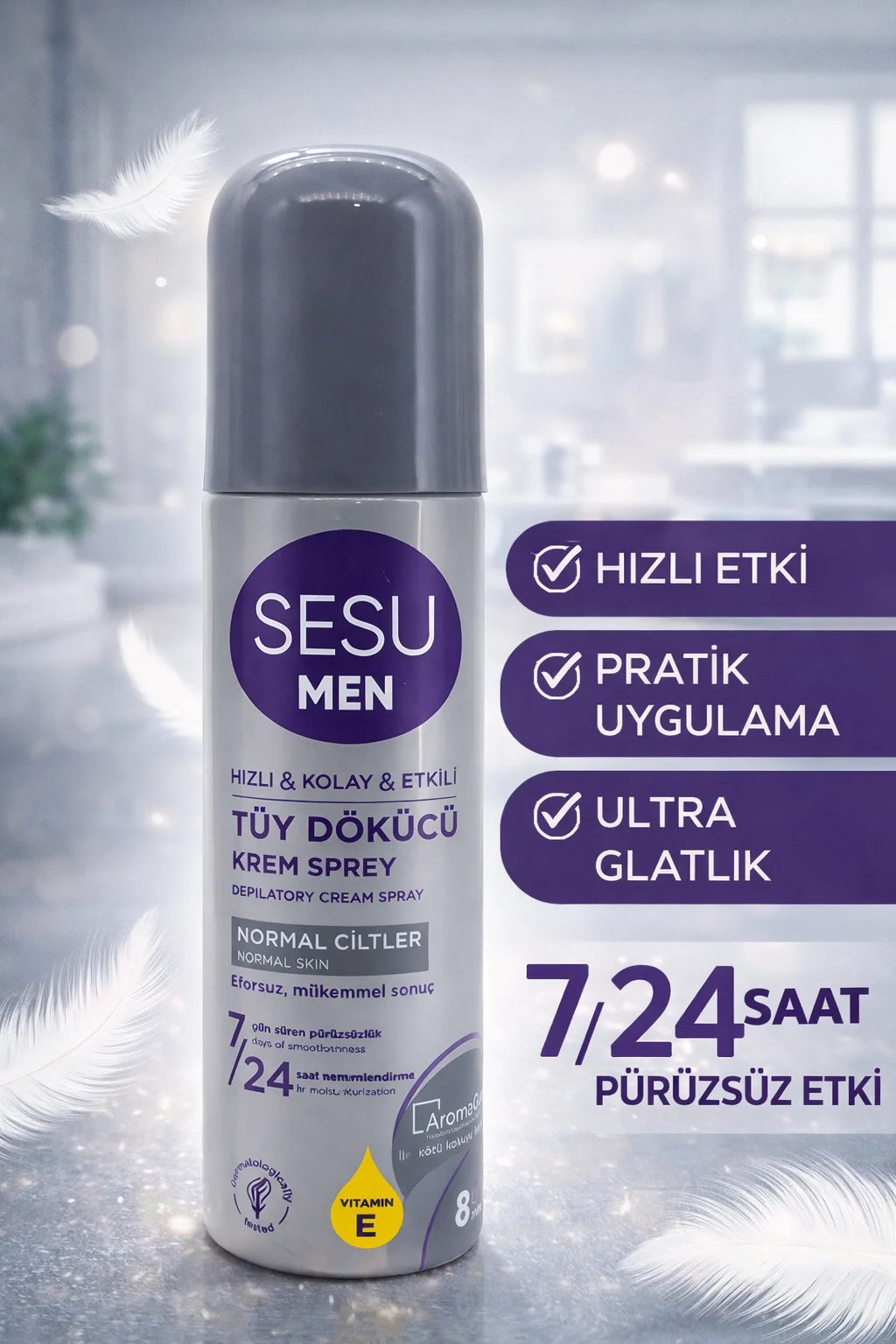 Northcity Sesu Men Tüy Dökücü Krem Sprey 150 ml - Hızlı ve Etkili