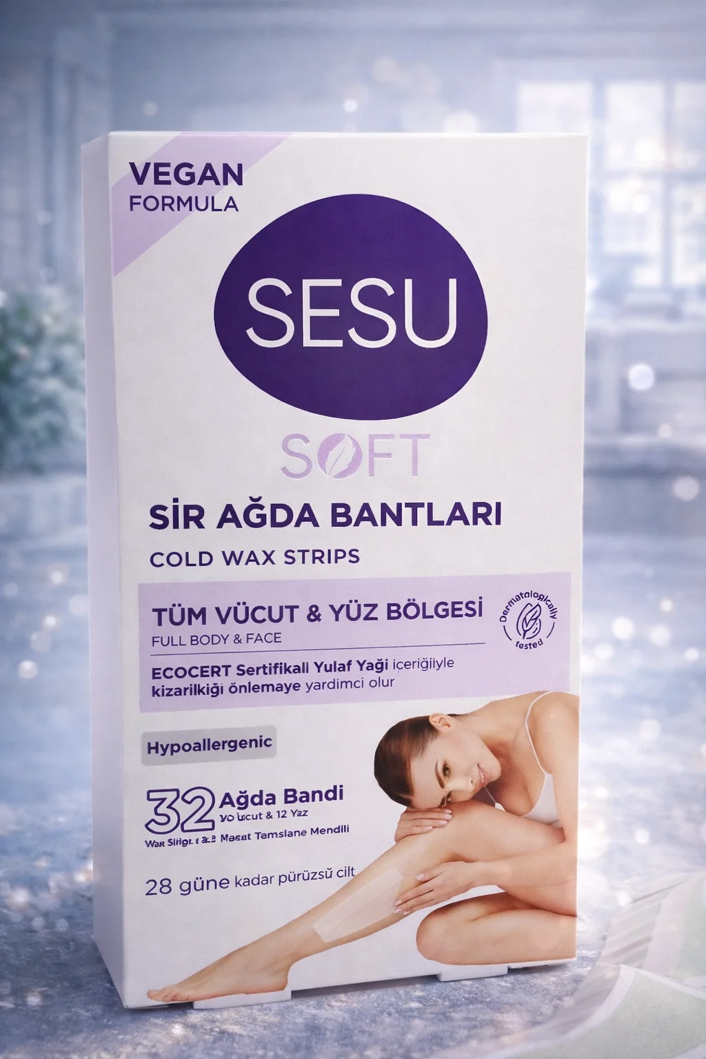 Northcity Sesu Soft Sir Ağda Bantları - Vegan Soğuk Ağda 32 Adet 
